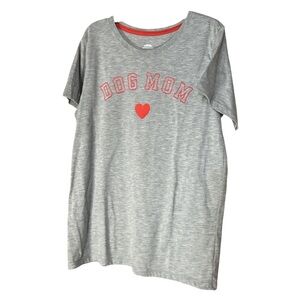 Celebrate It Brand Gray 'Dog Mom' Women's Short Sleeve Tee - Size M